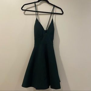 Dark green Windsor Hoco dress